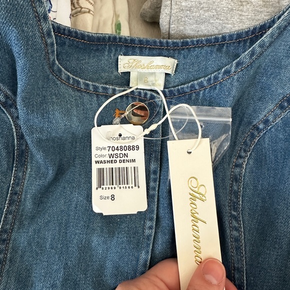 Shoshanna Blue Denim Midi Dress - Picture 6 of 6